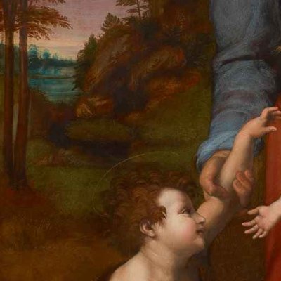Sainte famille avec saint Jean Baptiste - Raphaël