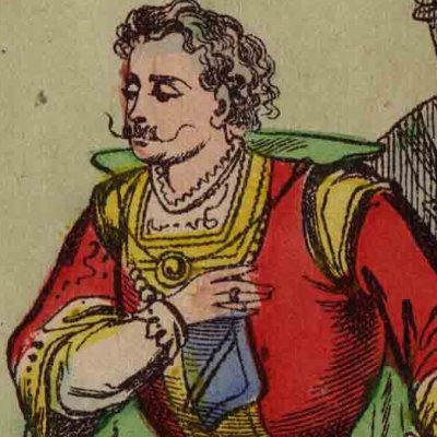 2. Un prince se déclare à Florine (L’Oiseau bleu, livre d’images d’Épinal)