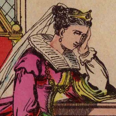 3. Florine enfermée dans une tour (L’Oiseau bleu, livre d’images d’Épinal)