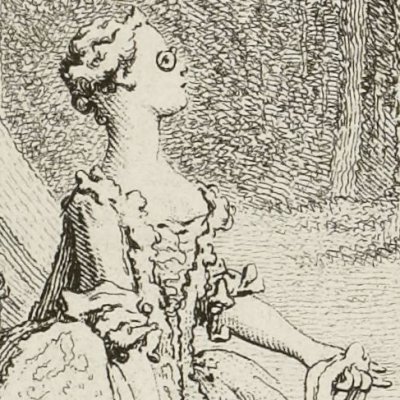 La reine aux écharpes (Faunillane ou l’Infante jaune) - Boucher