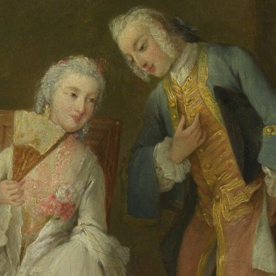 Dame recevant un cavalier - Pietro Longhi