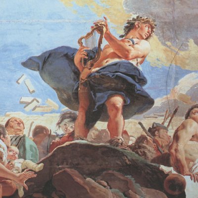 Amphion bâtit les murs de Thèbes (Triomphe de l’éloquence) - Tiepolo