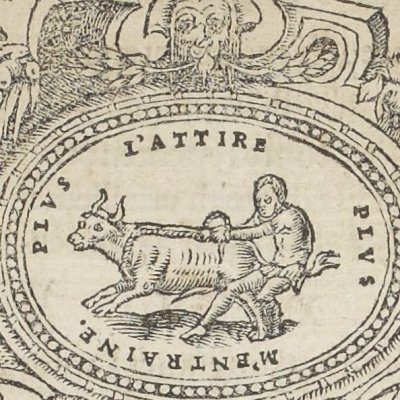 L’homme et le bœuf (Maurice Scève, Délie, 1544)