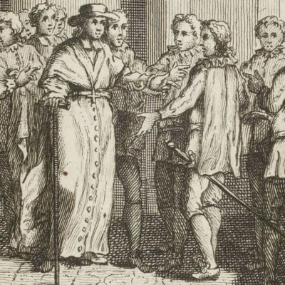 Gil Blas accueilli par l’archevêque de Grenade (Gil Blas, 1747, vol. 3)
