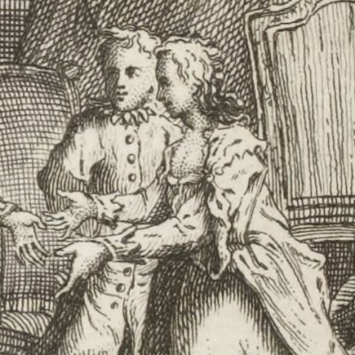 Laure accueille Gil Blas comme son frère (Gil Blas, 1747, vol. 3)