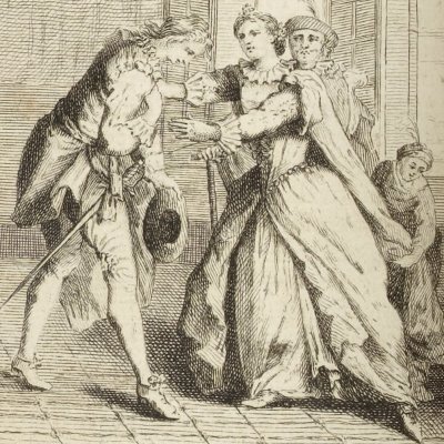 Gil Blas rencontre la fausse Camille à Valladolid (Gil Blas, 1747, vol. 1)