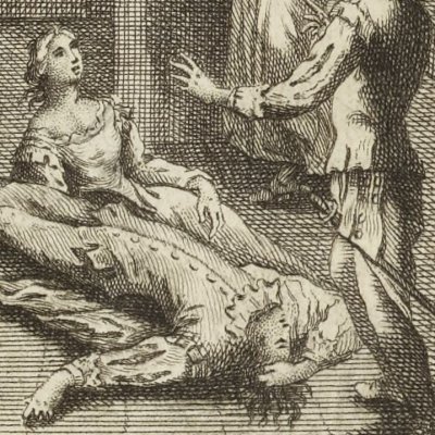 Tableau des malheurs de la veuve de don Pèdre (Gil Blas, 1747, vol. 2)