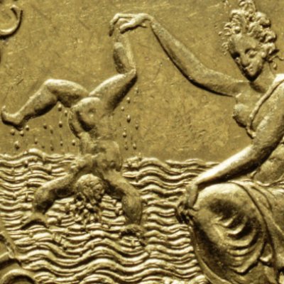 Thétis plongeant Achille dans le Styx (Médaille pour la naissance de Louis XIII)