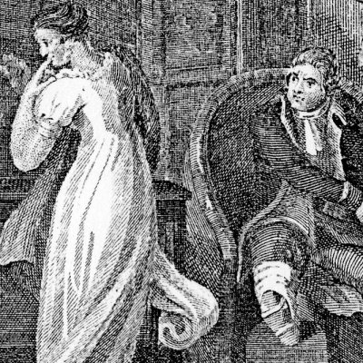 Colère de Sir Simon Damford contre sa fille (Pamela, 1813)
