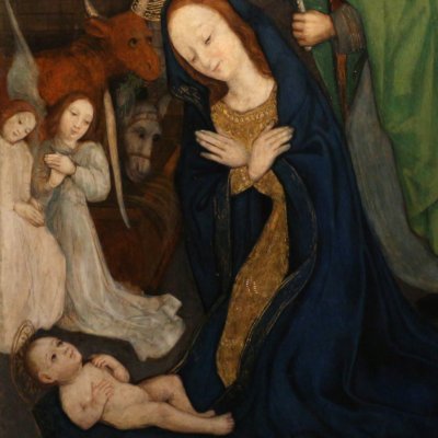 Polyptyque de la Nativité (Santo Stefano de Novalesa) - Antoine de Lonhy (at.)