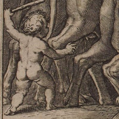 La naissance de Mercure (Les Images…, Philostrate/Vigenère, éd. 1637) - A. Caron
