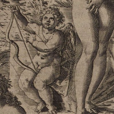Vénus éléphantine (Les Images…, Philostrate/Vigenère, éd. 1637) - A. Caron
