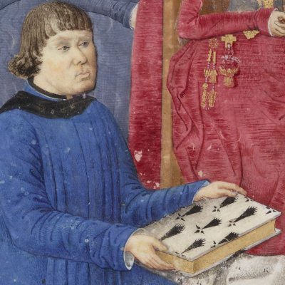 Dédicace du livre (P. Le Baud, Compil. des Chroniques&hist. des Bretons)