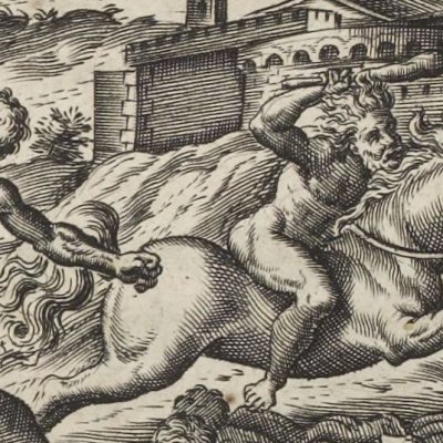Roland et la jument morte d’Angélique (Roland furieux 1615 ch30) - Gaultier