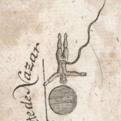 Carte du monde souterrain (Voyage de Nicolas Klimius, 1753)