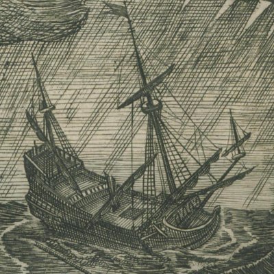 Tempête (Voyage de Bontekoe, 1647)