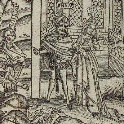 Aeneas leaves Dido (Aeneid, Strasbourg, 1502) - J. Grüninger > S. Brant Brant