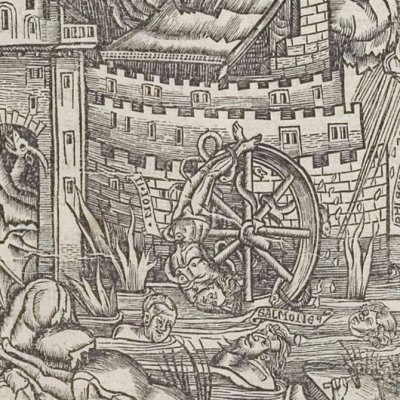 Le Tartare. Châtiment des Titans (Virgile, Énéide 6, éd. Brant, Strasbourg Grüninger 1502, f274)