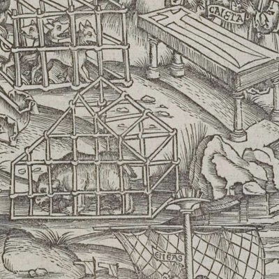 Énée longe l’île de Circé (Virgile, Énéide 7, éd. Brant, Strasbourg Grüninger 1502, f288)