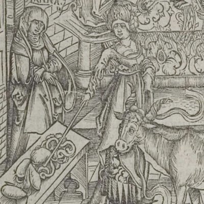 Didon et Anna multiplient les sacrifices (Virgile, Énéide 4, éd. Brant, Strasbourg Grüninger 1502, f211)