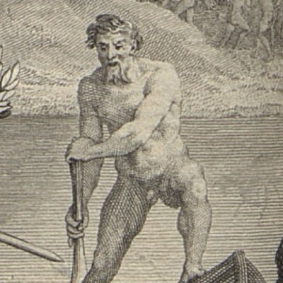 Énée et la sibylle devant Charon (L’Eneide di Virgilio, 1760) - Zocchi