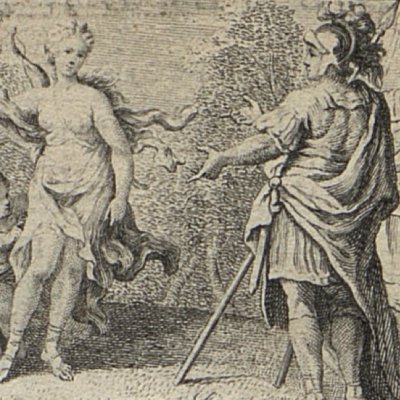 Vénus apparaît à Énée près de Carthage (L’Eneide di Virgilio, 1760) - Pasquier