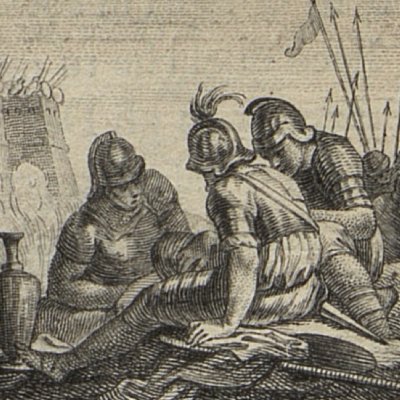 Bivouac des Rutules assiégeant les Troyens (L’Eneide di Virgilio, 1760) - Zocchi