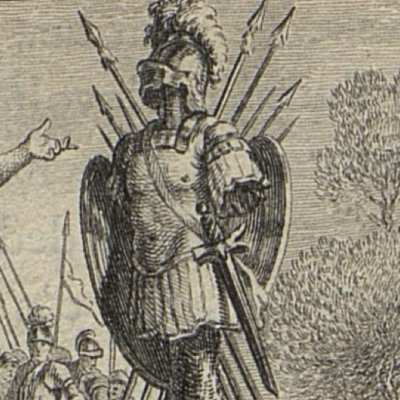Le trophée de Mézence (L’Eneide di Virgilio, 1760) - Zocchi