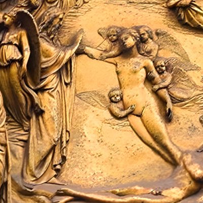 Adam et Eve (Baptistère, Porte du Paradis) - Lorenzo Ghiberti