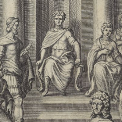 « Tu Marcellus eris… » (Virgile, frontispice, éd. Ogilby 1654)