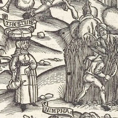 Thestylis (Virgile, Bucoliques 2, éd. Brant, Strasbourg Grüninger 1502, f4v)