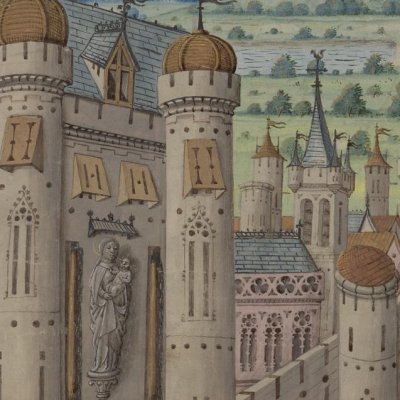 Charles VIII assiégeant une place forte (Virgilii opera cum Servii commento)