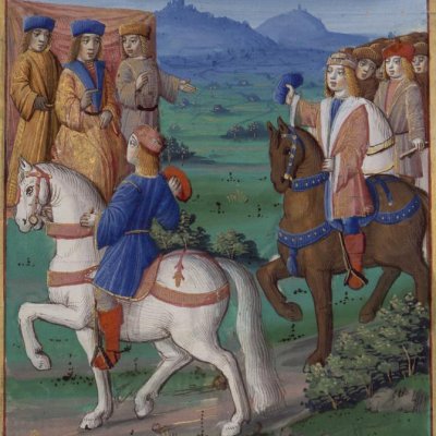 Jeux siciliens, cavalcade (Virgilii opera cum Servii commento)