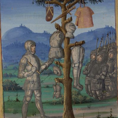 Le trophée de Mézence (Virgilii opera cum Servii commento)