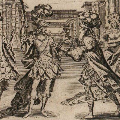Frontispice du Thésée de Lully/Quinault, 1675 - Chauveau 
