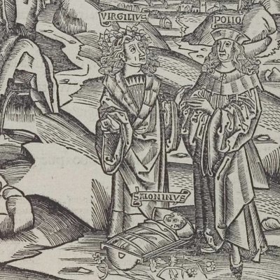 Virgil and Polion (Bucolics, Strasbourg, 1502) - S. Brant