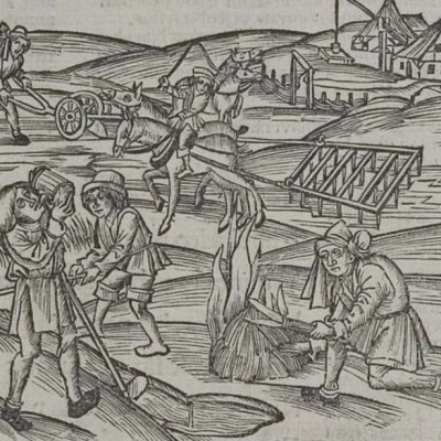 Comment nourrir la terre (Virgile, Géorgiques 1, éd. Brant, Strasbourg Grüninger 1502, f41)