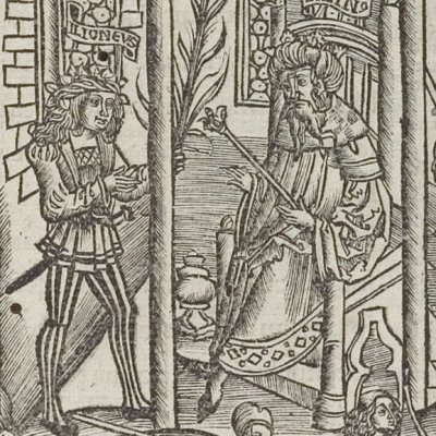 Audience de Latinus à Ilionée (Énéide, Strasbourg, 1502) - S. Brant