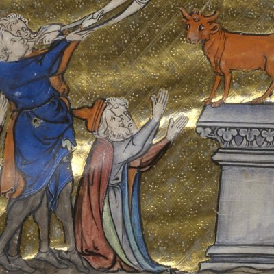 L’adoration du veau d’or (La Somme le Roi) - Maître de Papeleu