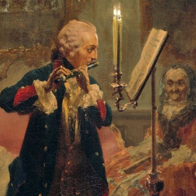 Frédéric II donnant un concert de flûte à Sans-Souci - Adolph von Menzel