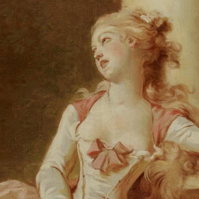 Les progrès de l'amour : rêverie - Fragonard