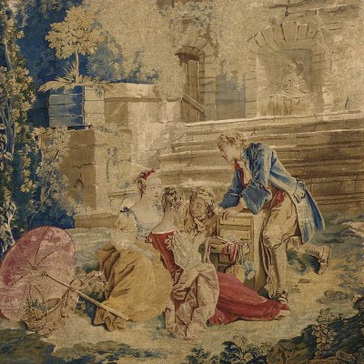 La curiosité (Tenture des Fêtes italiennes) - François Boucher