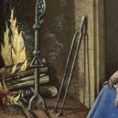 Vierge à l'Enfant dans un intérieur - atelier de Robert Campin