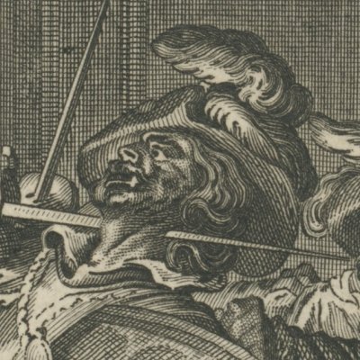 Pizarre assassiné par des conjurés (Histoire des deux Indes, 1781) - Moreau le Jeune