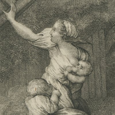 Ouragan aux Antilles (Histoire des deux Indes, 1781) - Moreau le Jeune