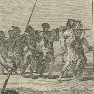 Esclaves conduits par des marchands (Histoire des deux Indes, 1781) - Moreau le Jeune