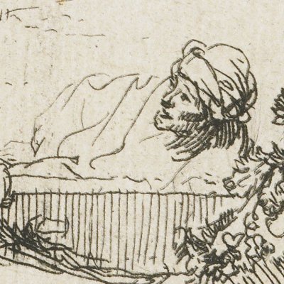 La résurrection de Lazare (gravure de 1642) - Rembrandt
