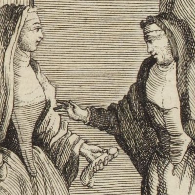 Monique présente à la mère supérieure le godmiché (Histoire de dom B***, 1748) 