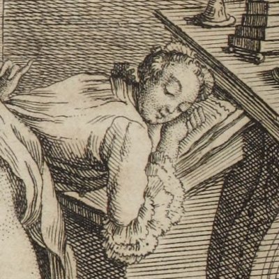 Martin trousse sœur Monique sur l’autel de l’église (Histoire de dom B***, 1748)