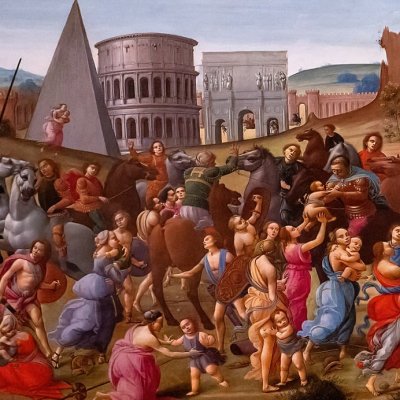 La paix entre Romains et Sabins - Bartolomeo di Giovanni